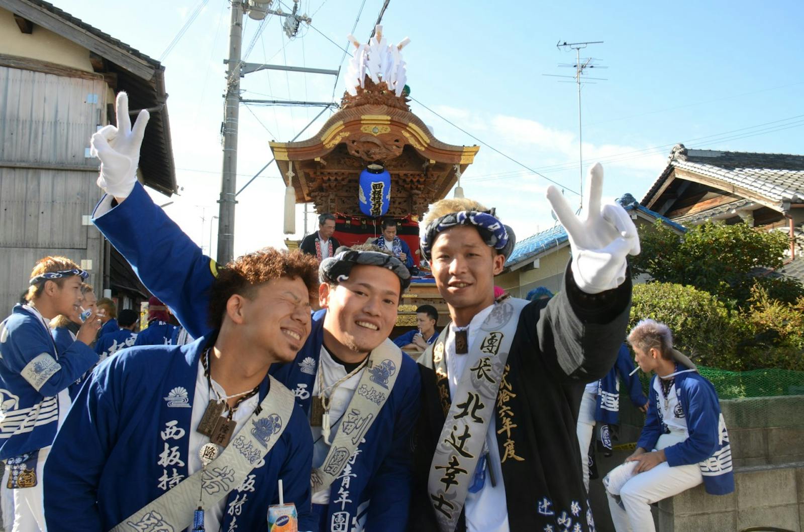 だんじり祭りの祭人