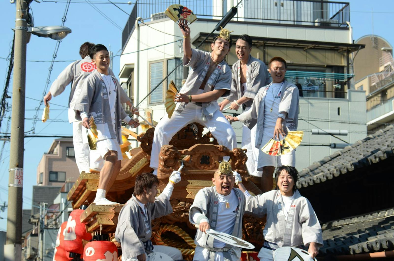 だんじり祭りの祭人