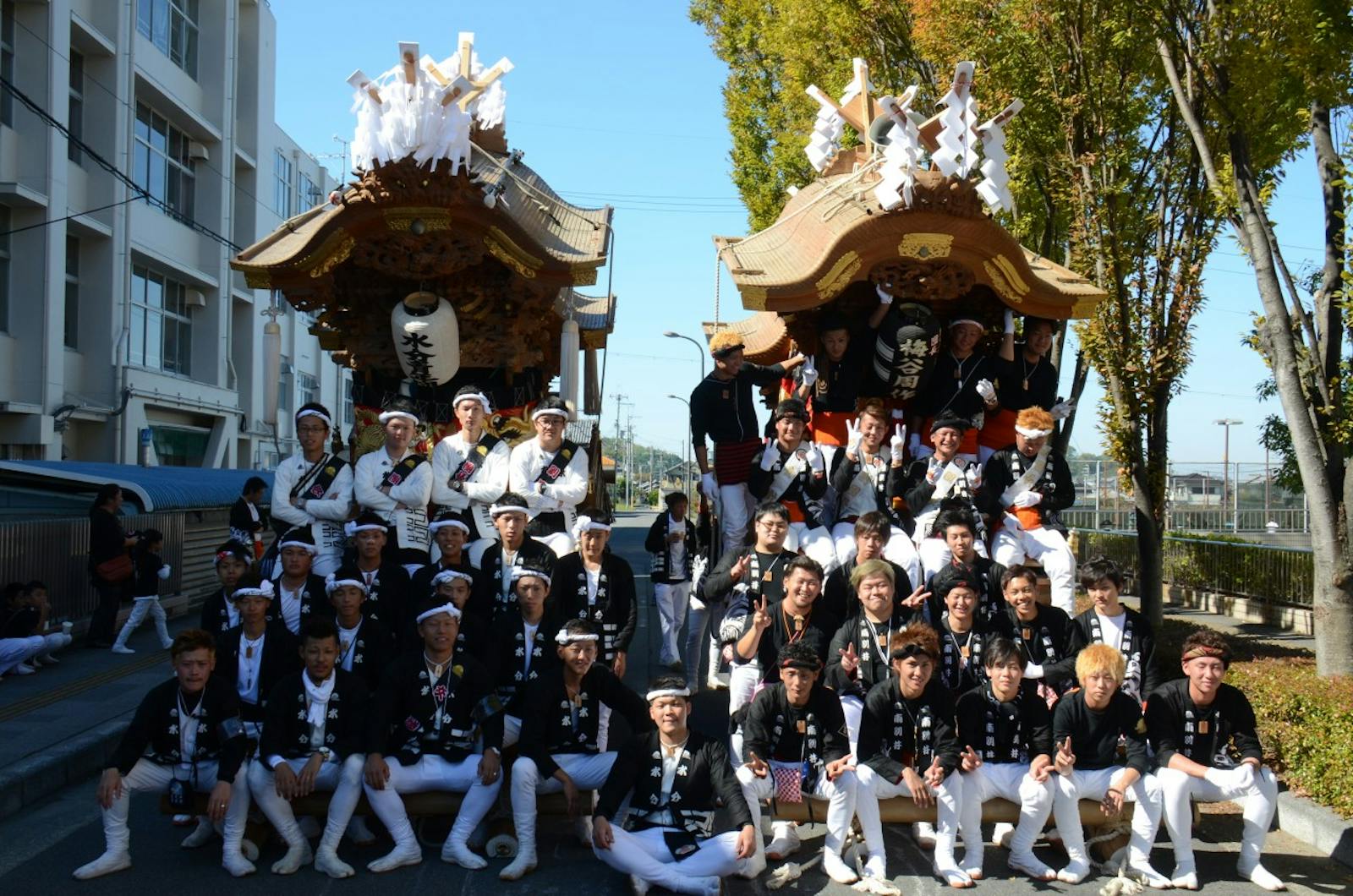 だんじり祭りの祭人