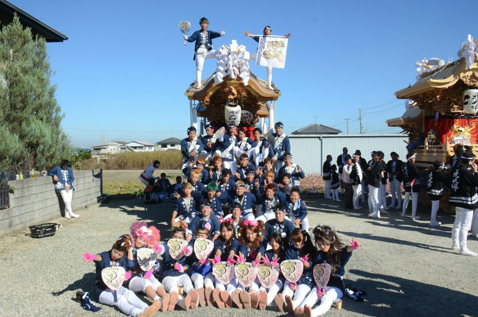 だんじり祭りの祭人
