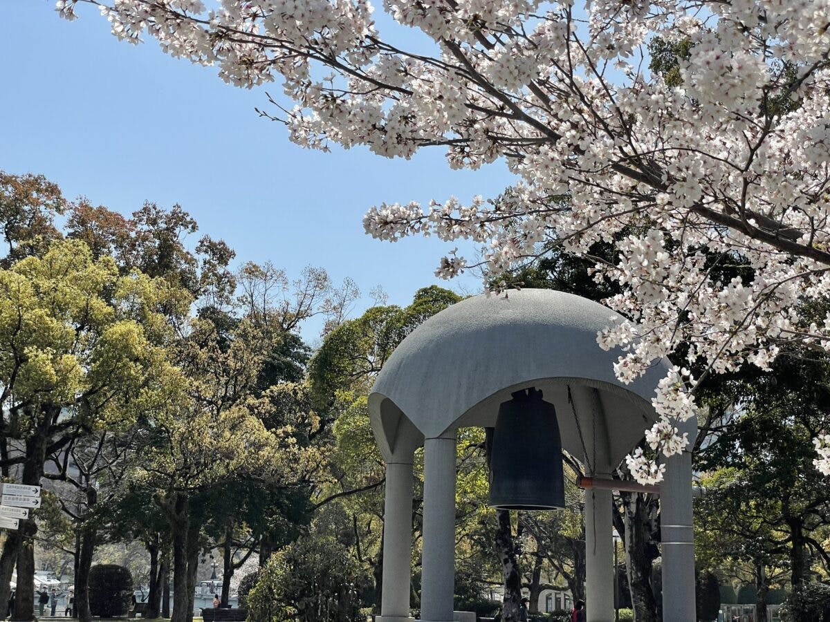 平和記念公園 世界平和への願いを込めた満開の桜 広島から現地レポート オマツリジャパン あなたと祭りをつなげるメディア 平和記念公園 世界平和への願いを込めた満開の桜 広島から現地レポート オマツリジャパン あなたと祭りをつなげるメディア