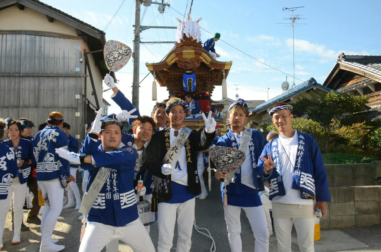 だんじり祭りの祭人