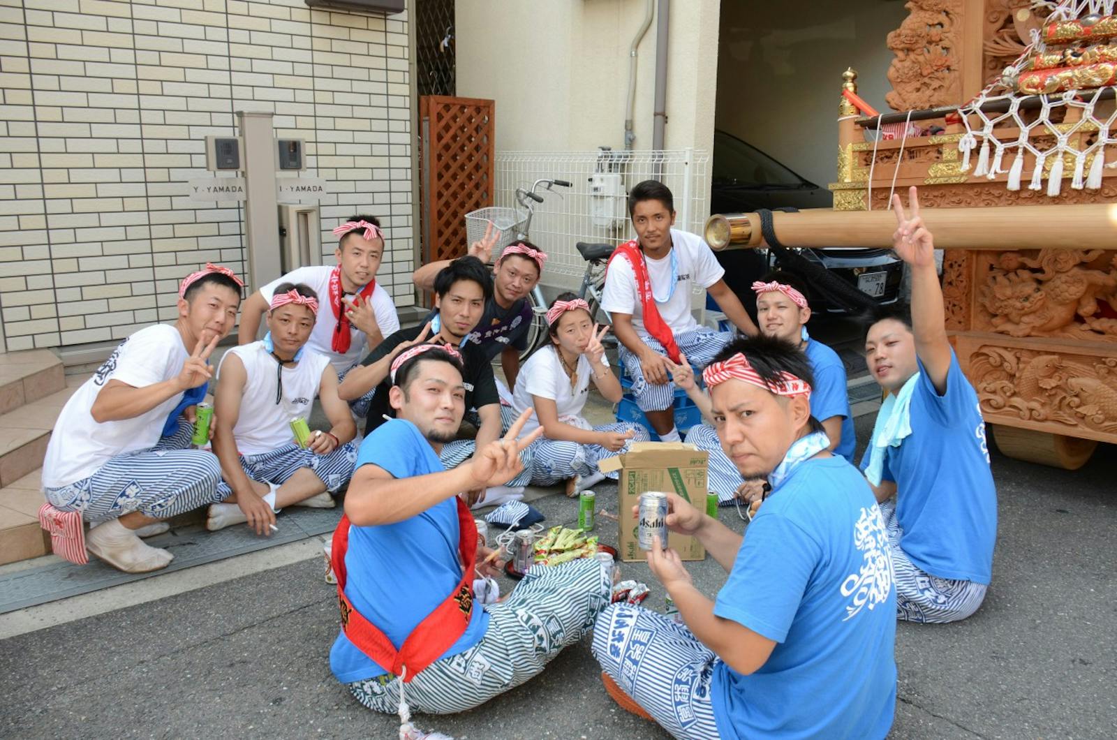 だんじり祭りの祭人