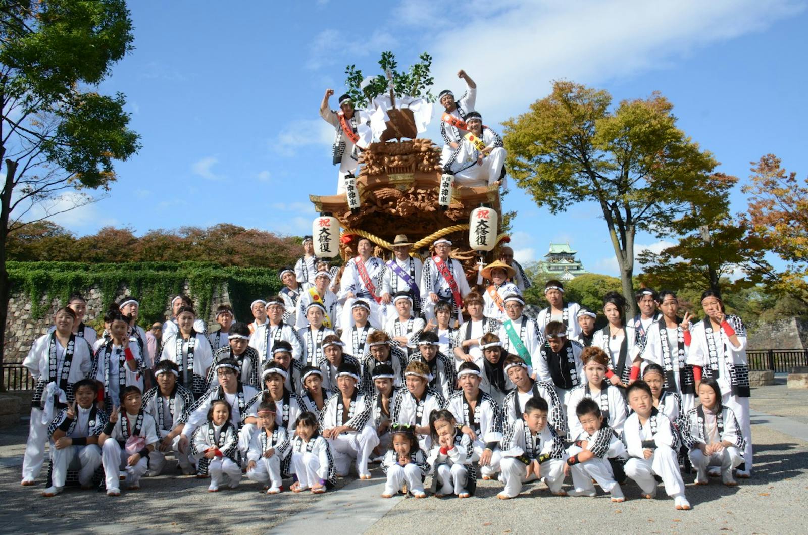 だんじり祭りの祭人