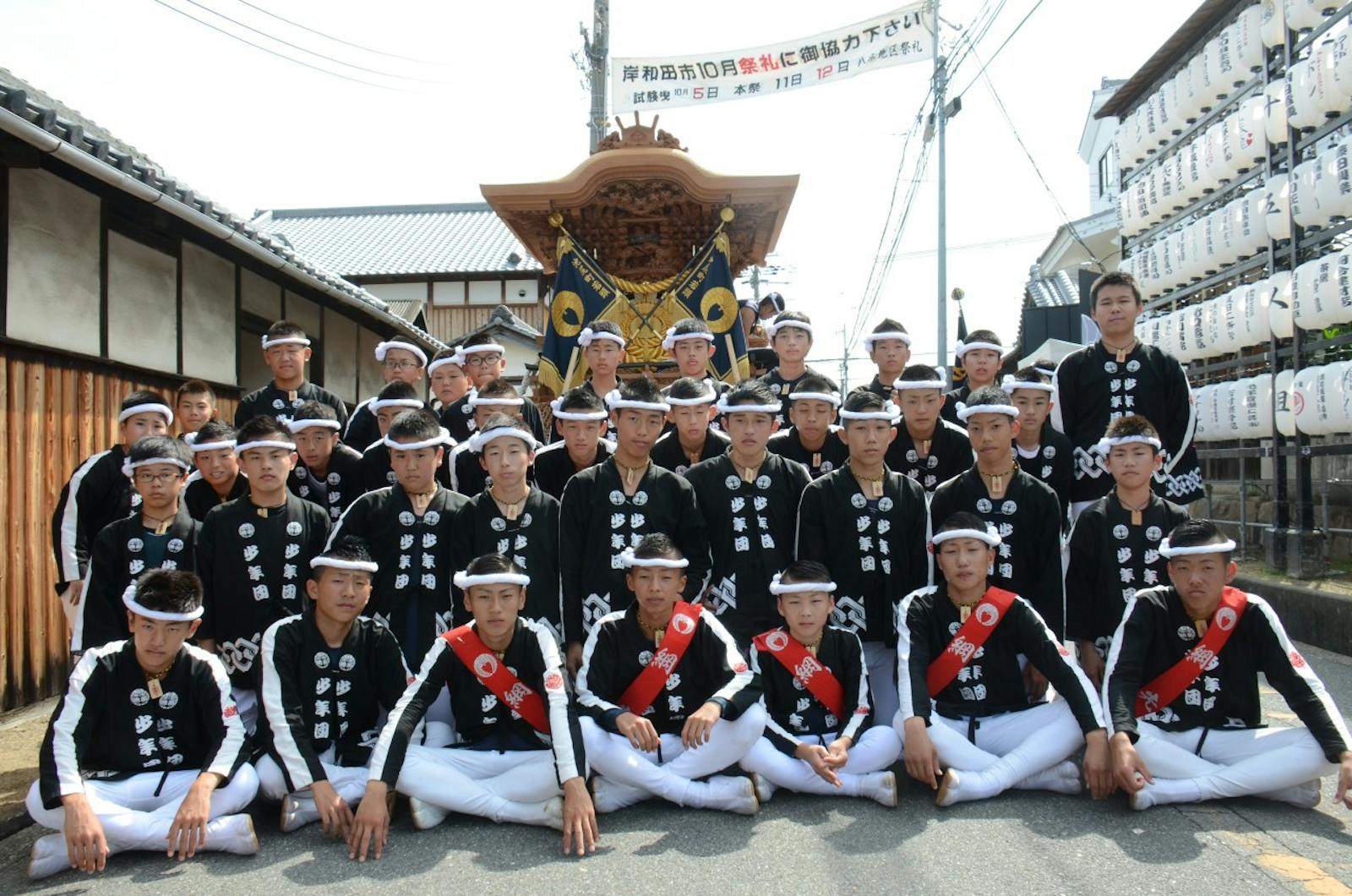 だんじり祭りの祭人