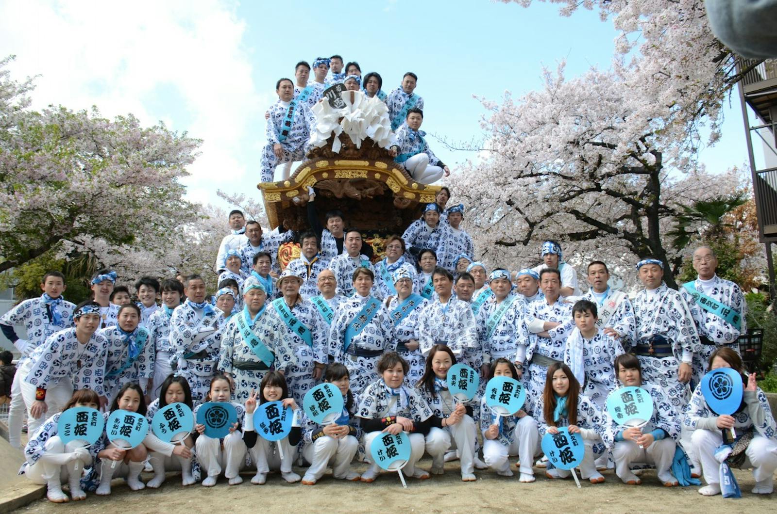 だんじり祭りの祭人