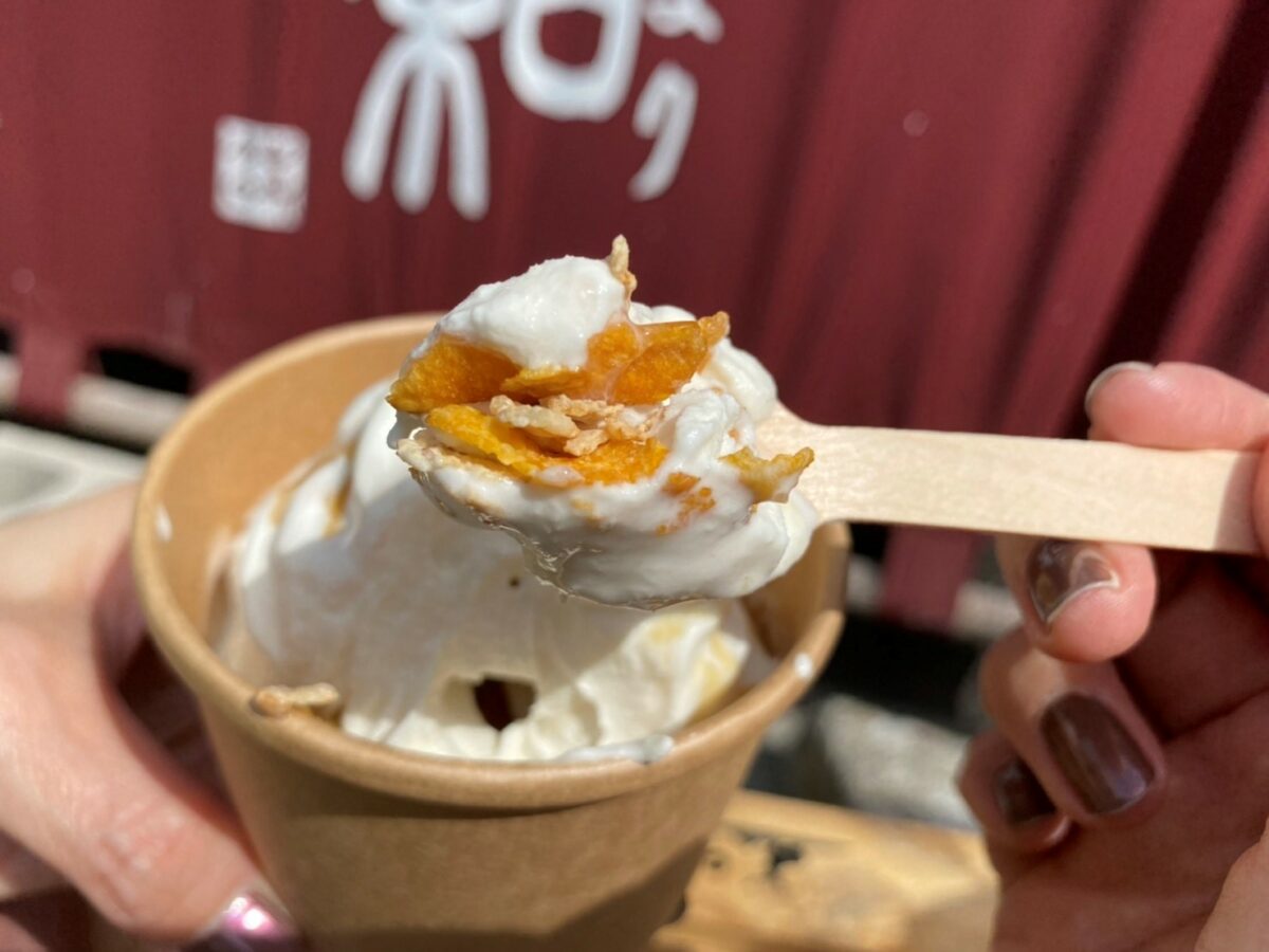 エゴマ醤油ソフト