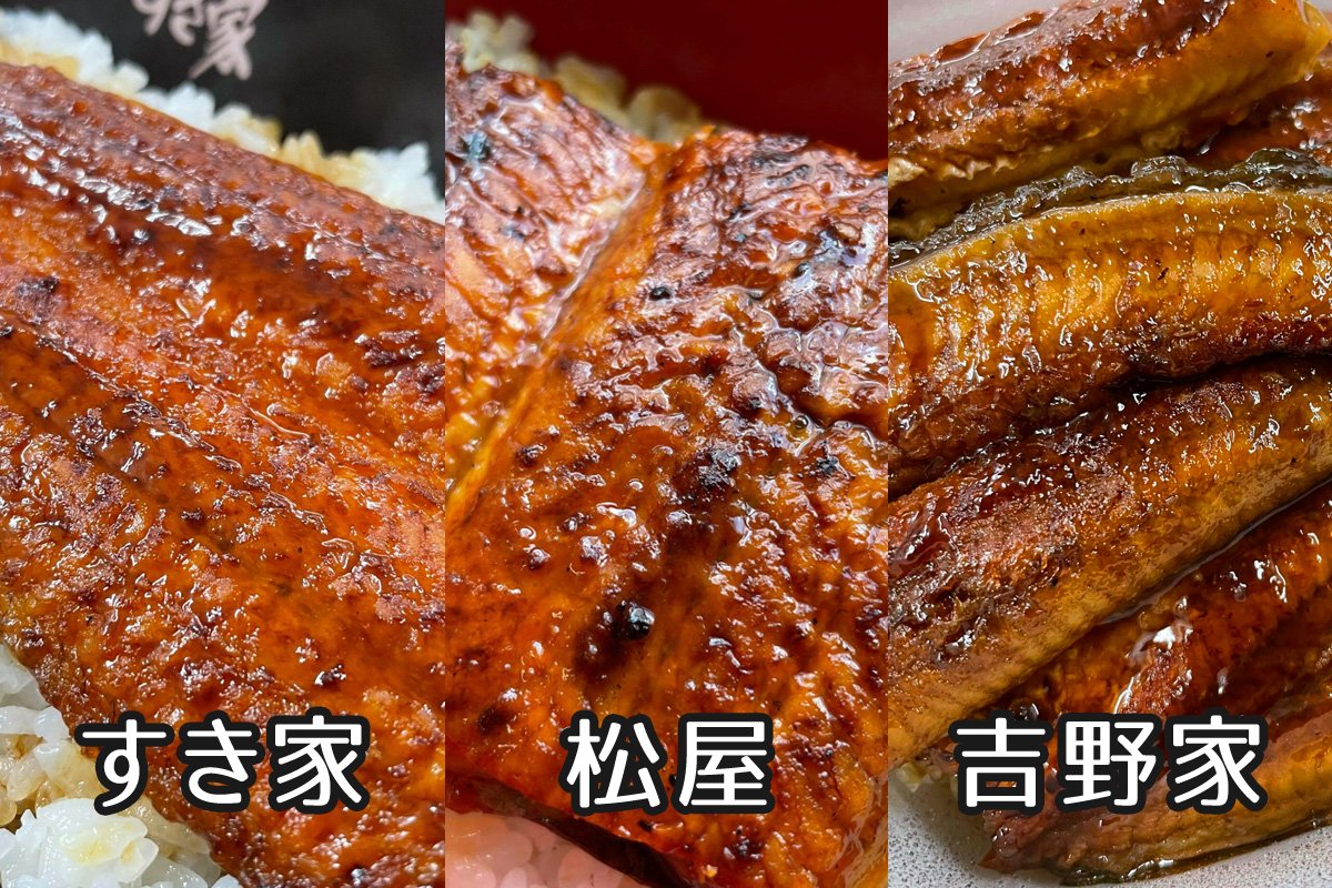 牛丼チェーンうなぎ