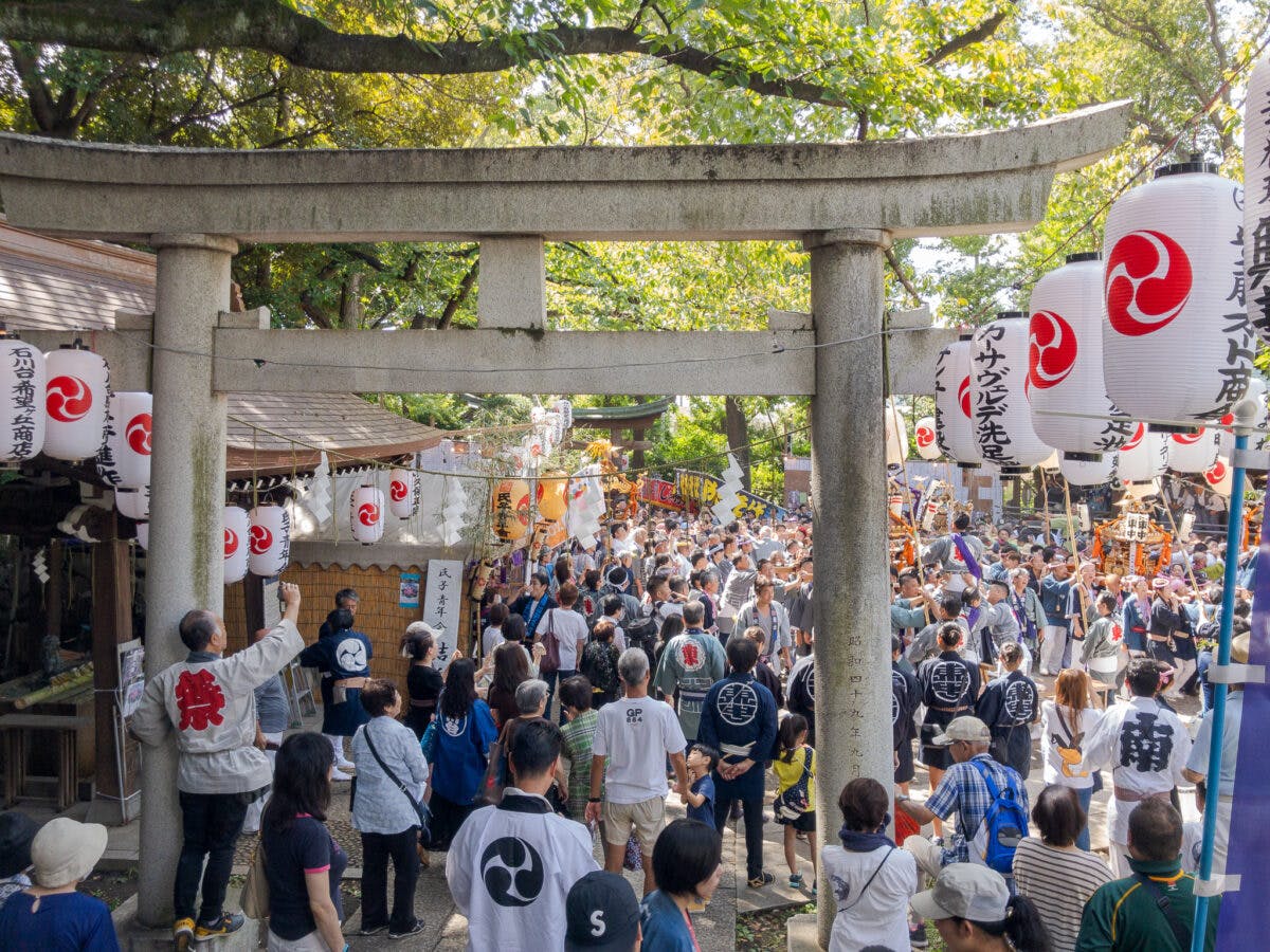 雪ヶ谷八幡神社の秋祭り