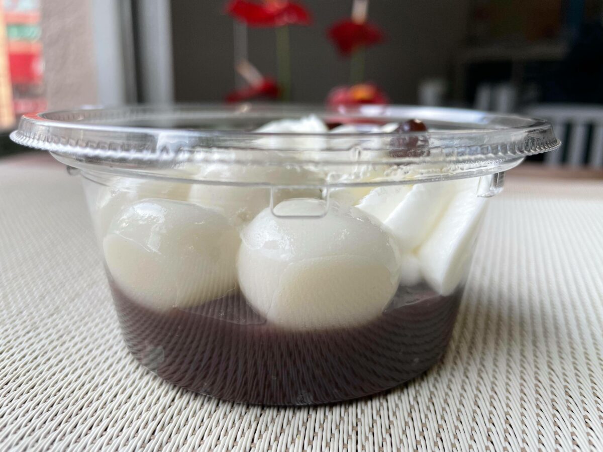 もっちり白玉クリームぜんざい