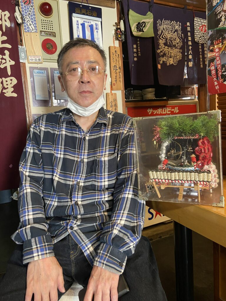 武田さんと手作り山車