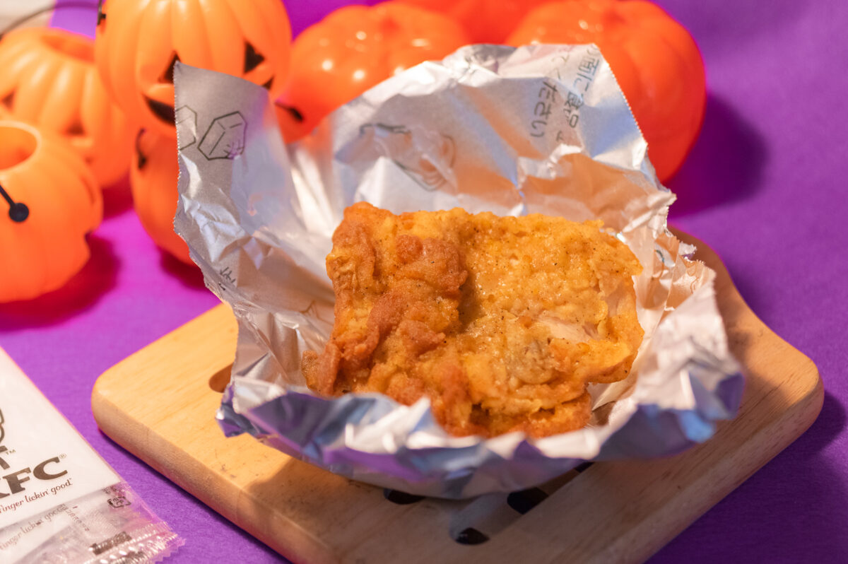 アルミホイルに包んだオリジナルチキン