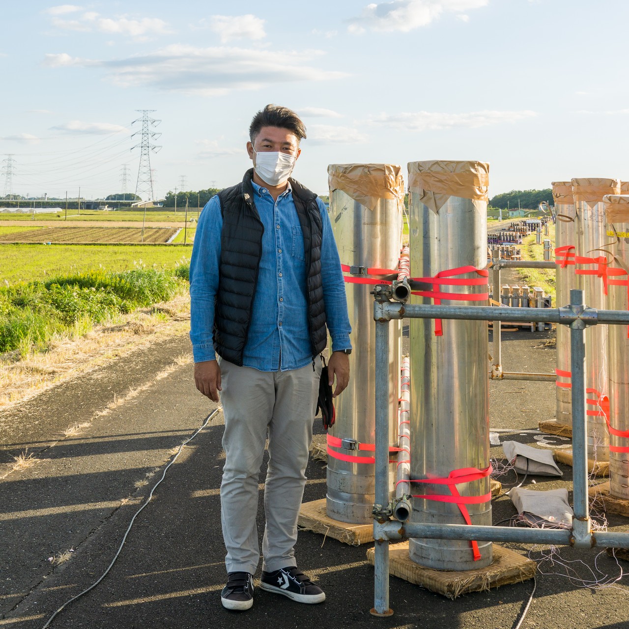 山﨑煙火製造所の山﨑智弘社長