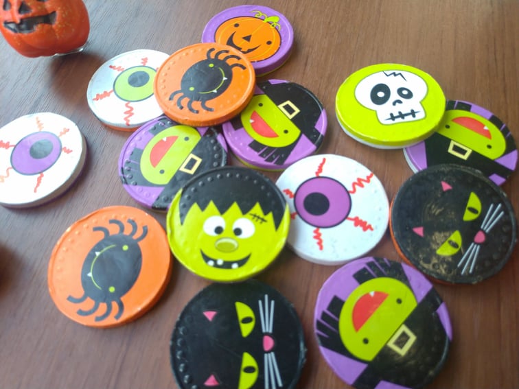 ハロウィン　コインネットチョコレート　