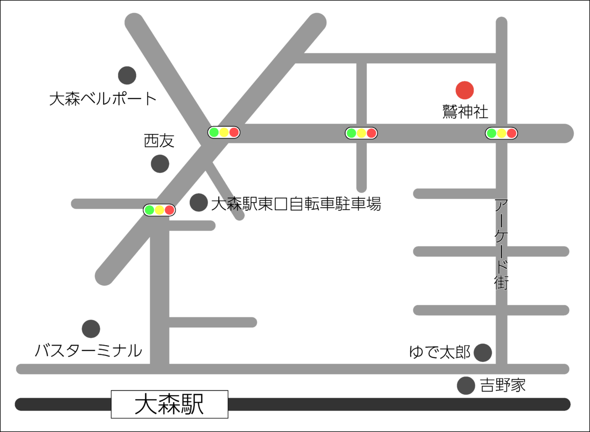 大森鷲神社の地図