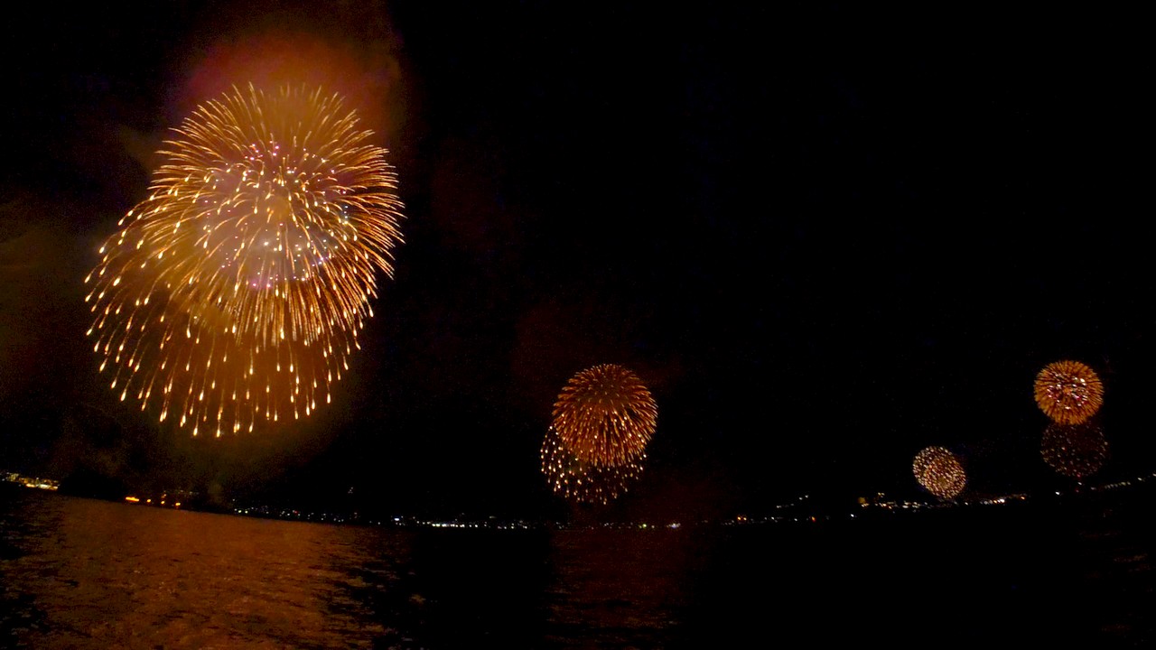 海上からの花火