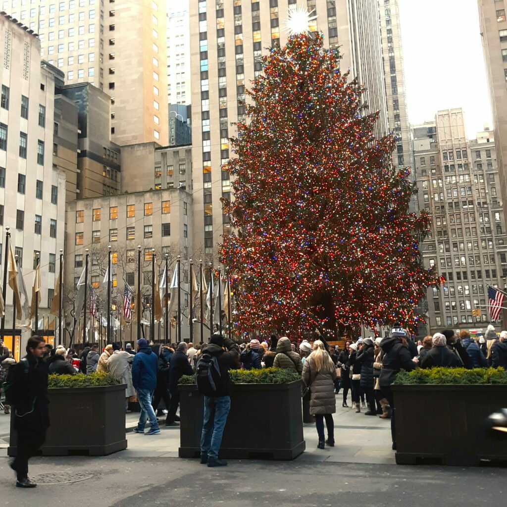 ロックフェラーセンターのクリスマスツリー