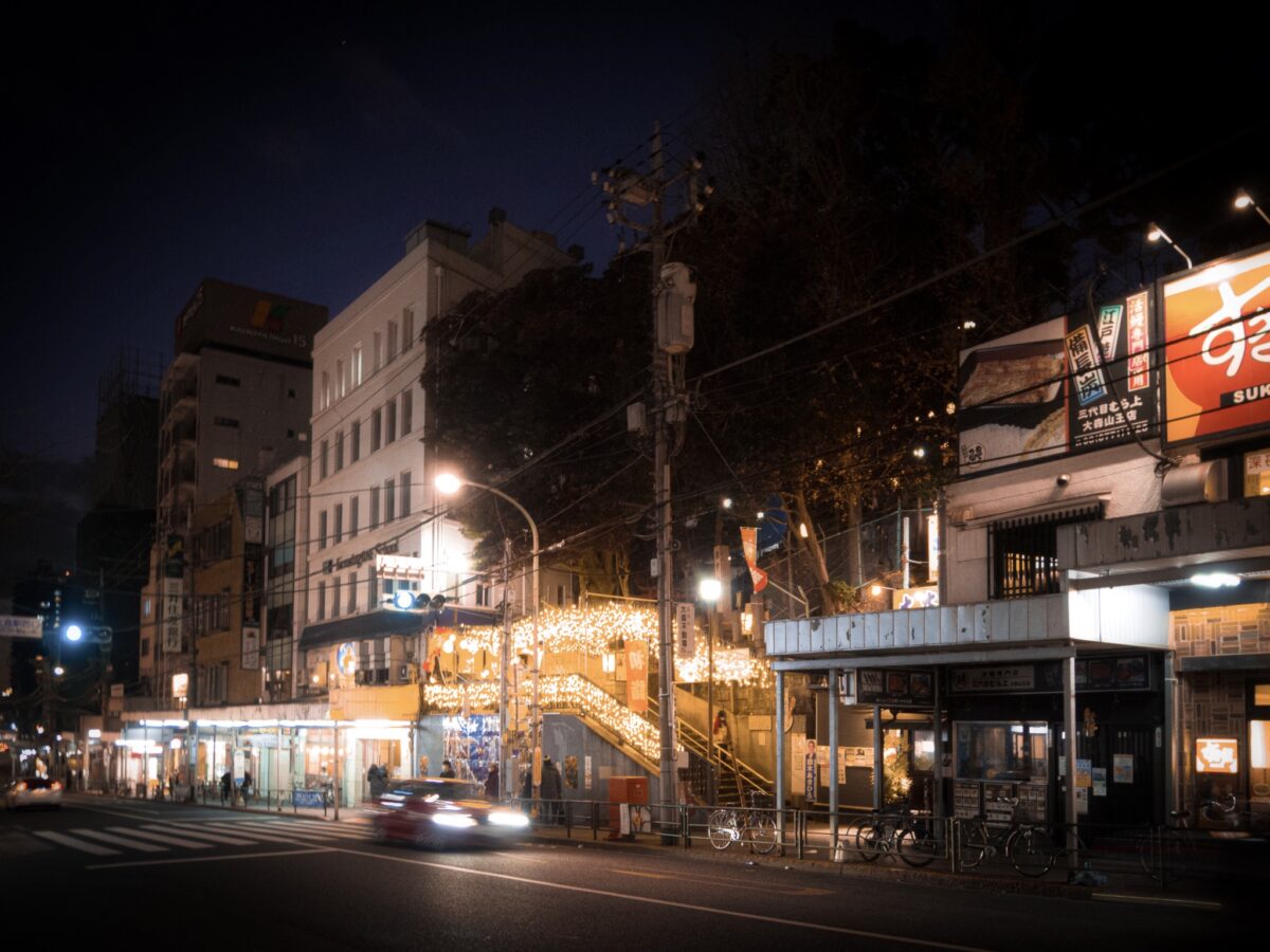 大森駅西口（山王口）正面のイルミネーション会場