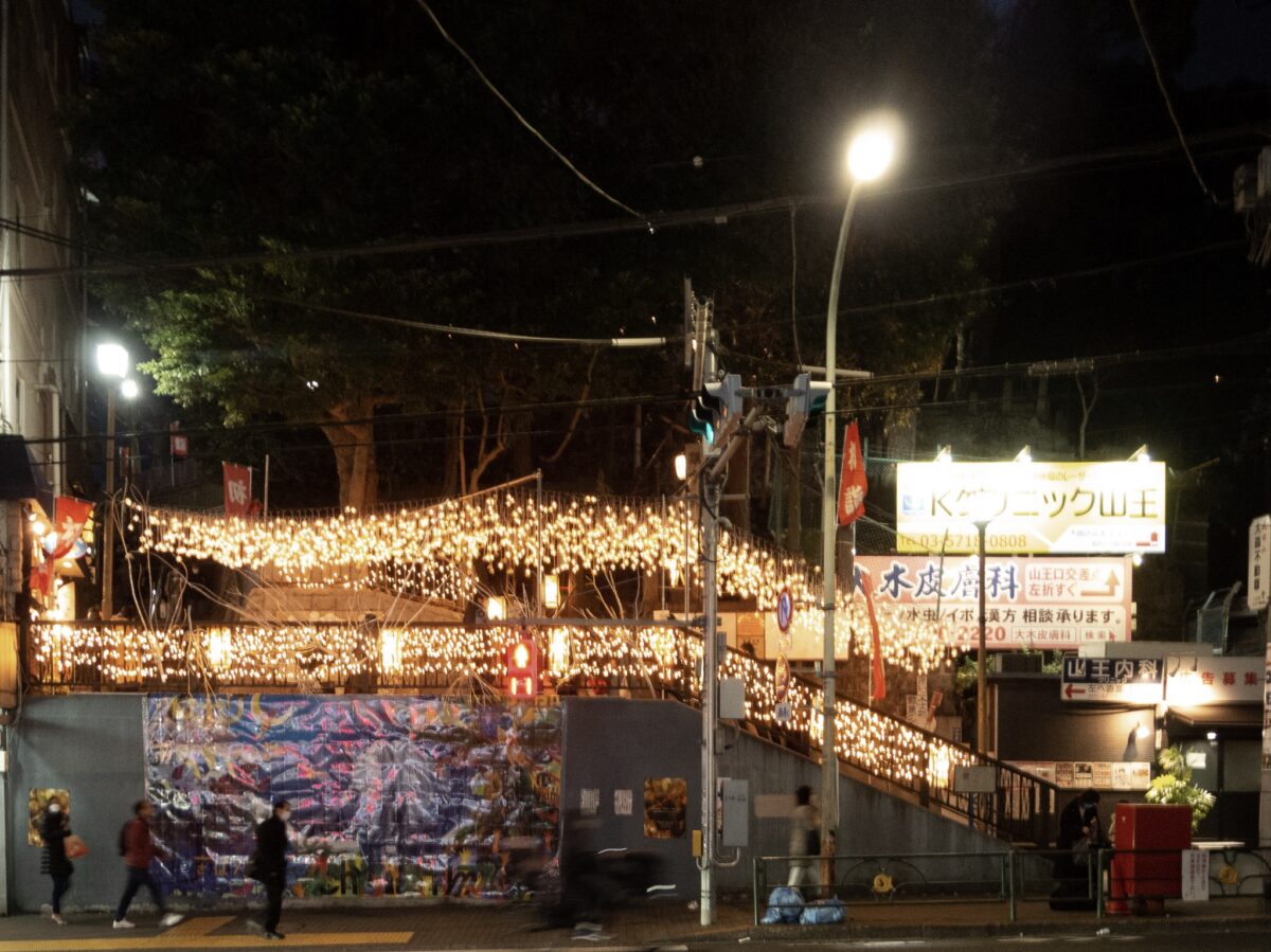 大森駅西口（山王口）正面のイルミネーション会場