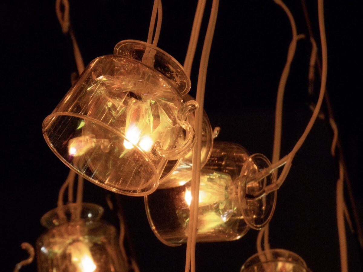 ティーカップ型のイルミネーション