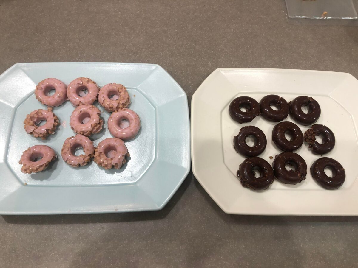 完成したチョコレート