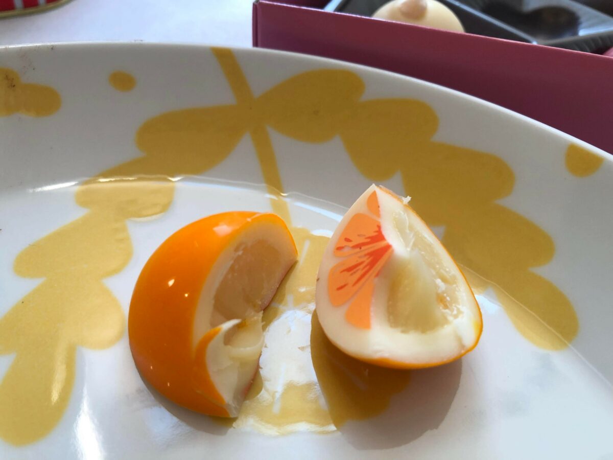 オレンジのチョコレート