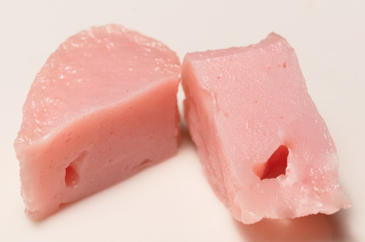 トリュフチョコみたいなさつま揚げ(ピンクハート)