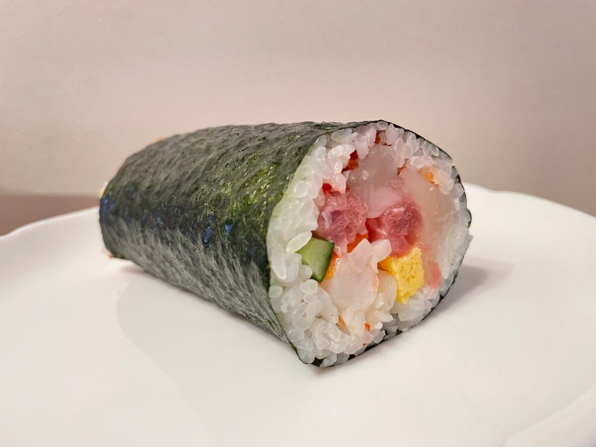 北海道産帆立入り海鮮太巻