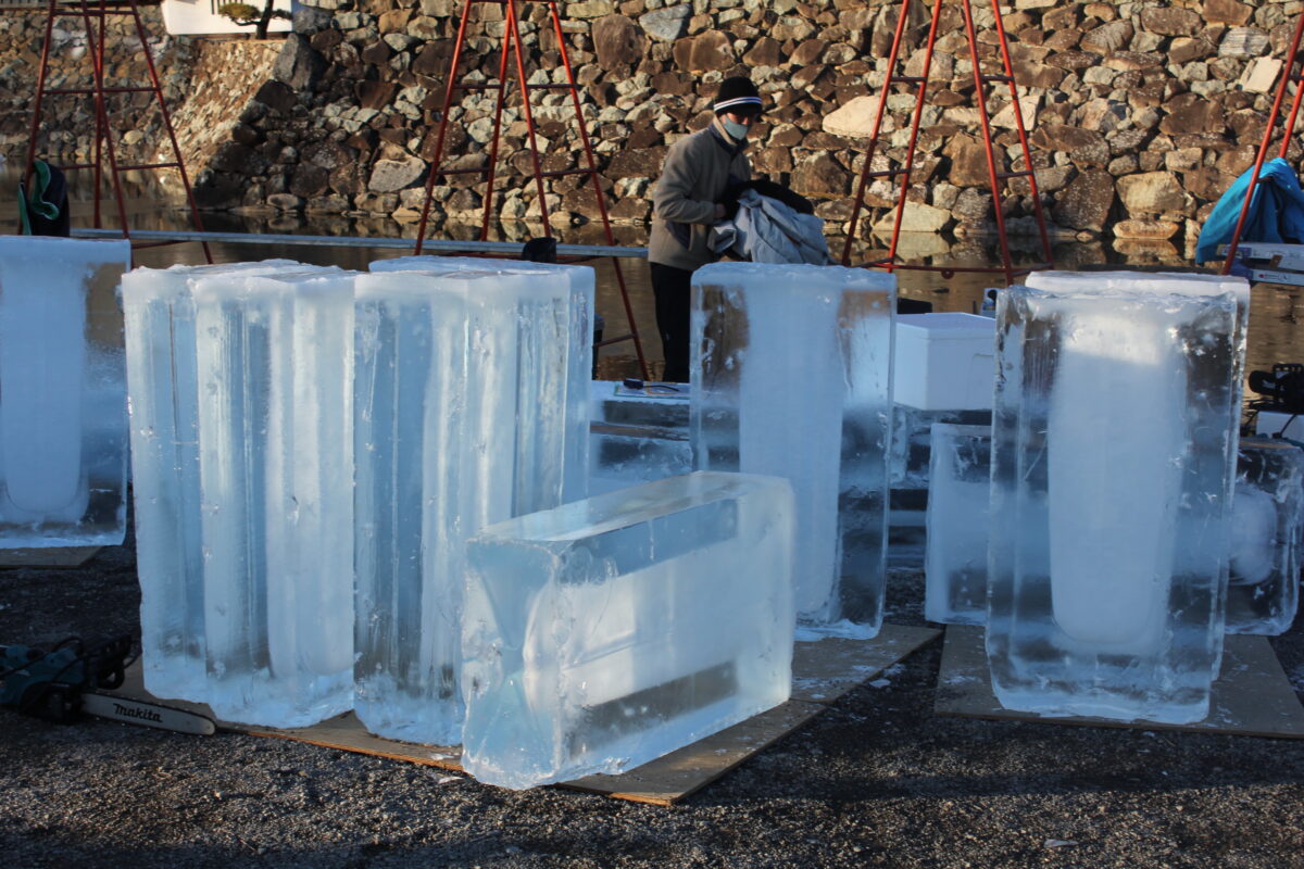 氷彫フェスティバル、松本城、氷彫コンクール