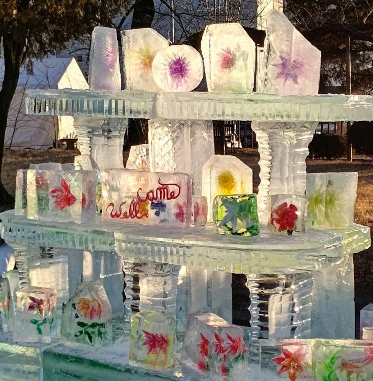 氷彫フェスティバル、松本城、氷像