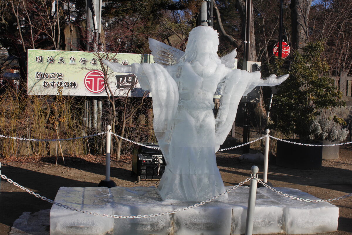 氷彫フェスティバル、松本市、大手門枡形跡広場、氷像