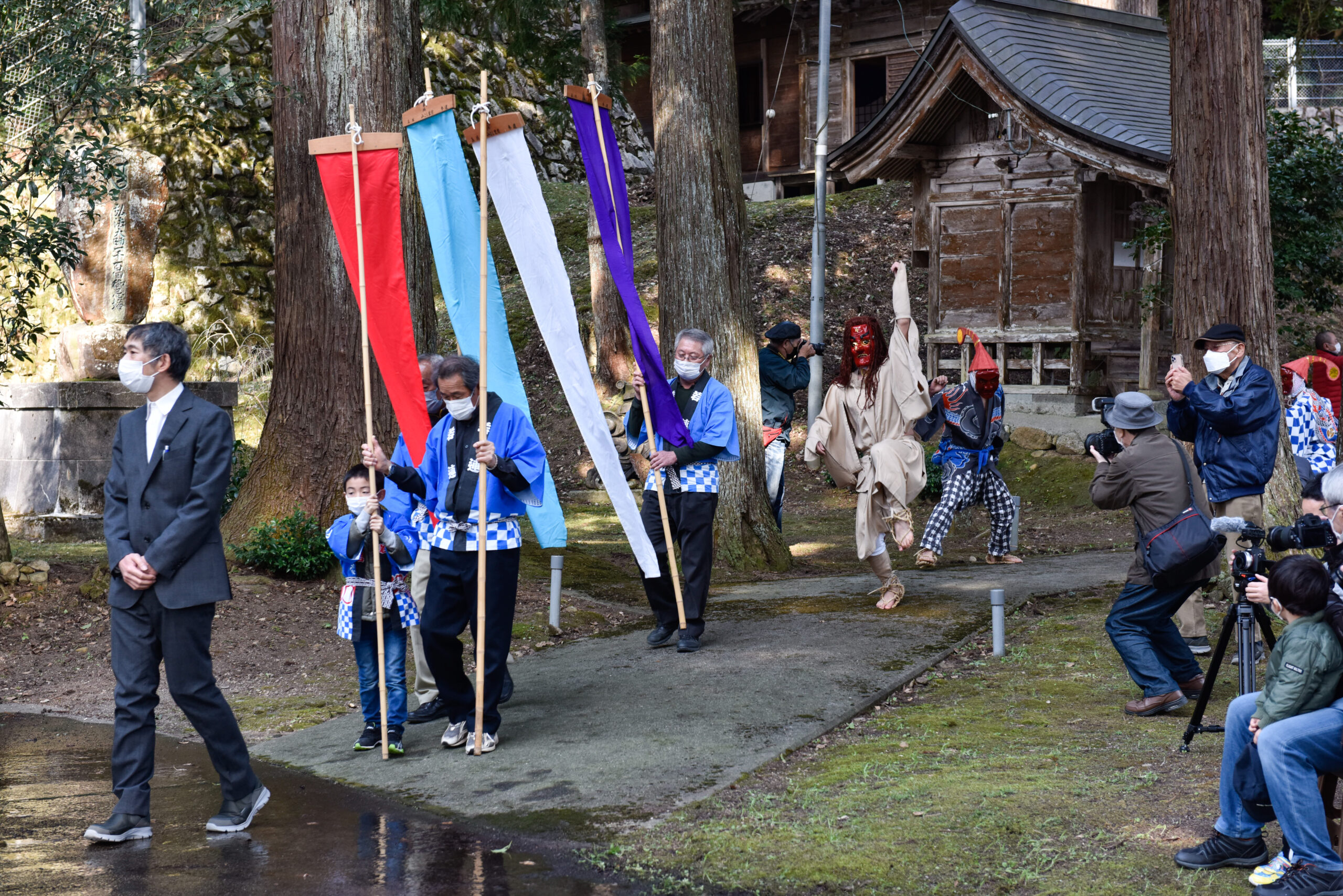 古い木製獅子 獅子舞い お祭り 民俗資料