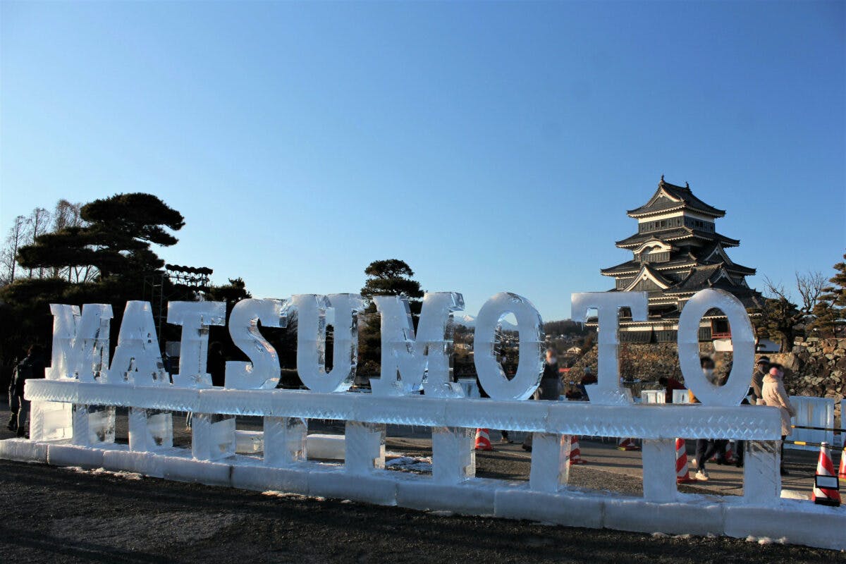 氷彫フェスティバル、松本城、氷像
