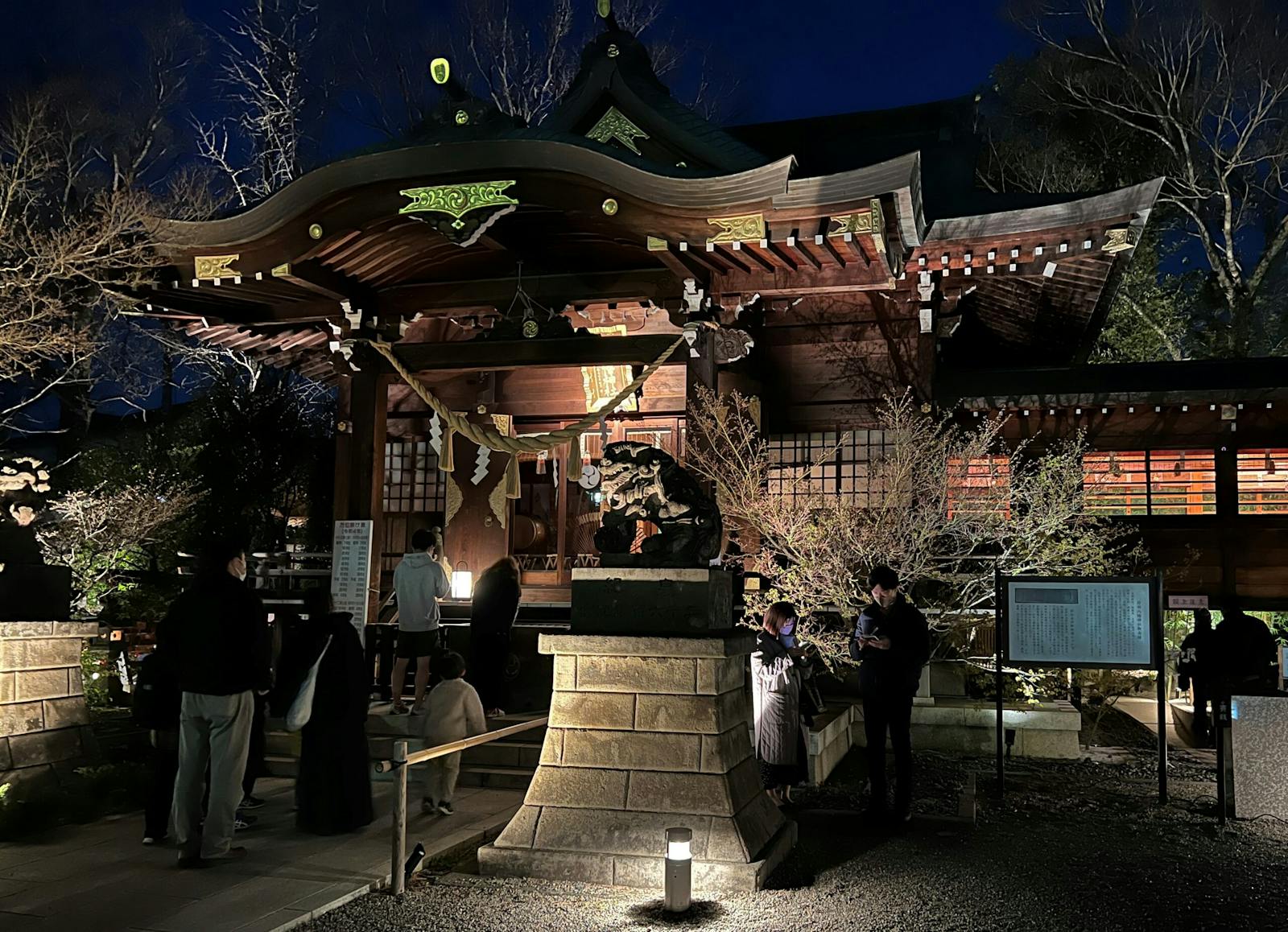 行田八幡神社、ライトアップ、希望の光