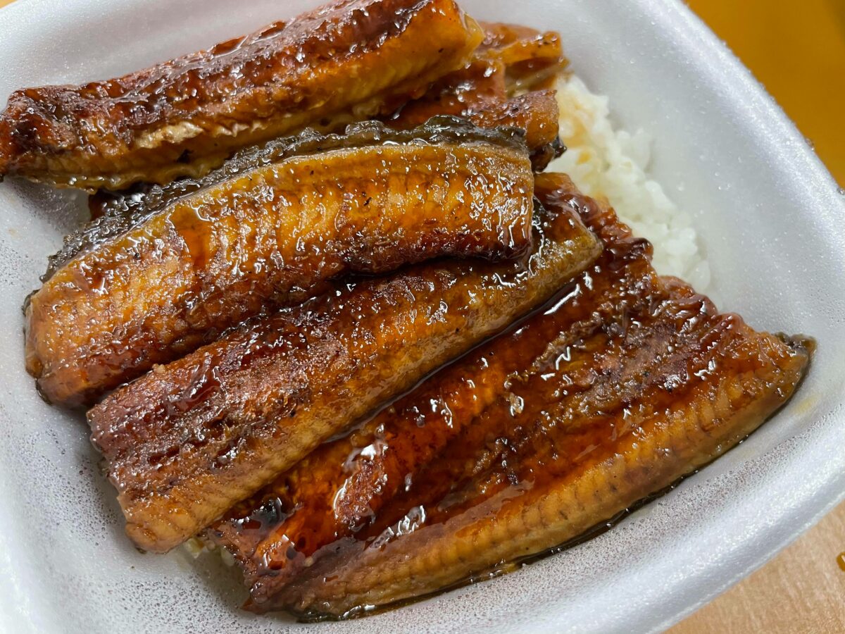 2021年吉野家で購入したうなぎ