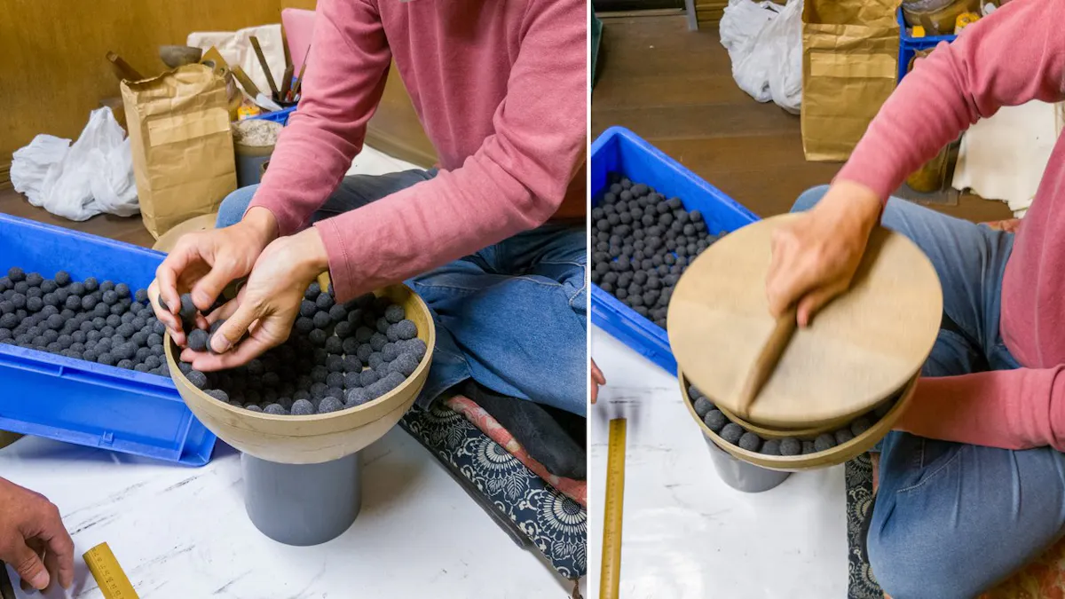 本物の打上花火の尺玉を作ってみた|株式会社オマツリジャパン