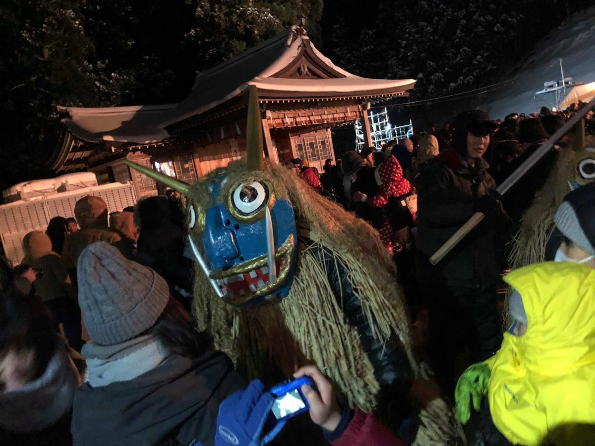 なまはげ柴灯まつりの様子