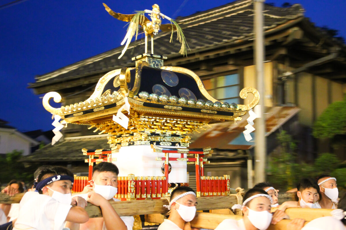 2023年茨城守谷の「八坂神社例大祭祇園祭」開催！勇壮に回る山車、宮神輿が見どころ！