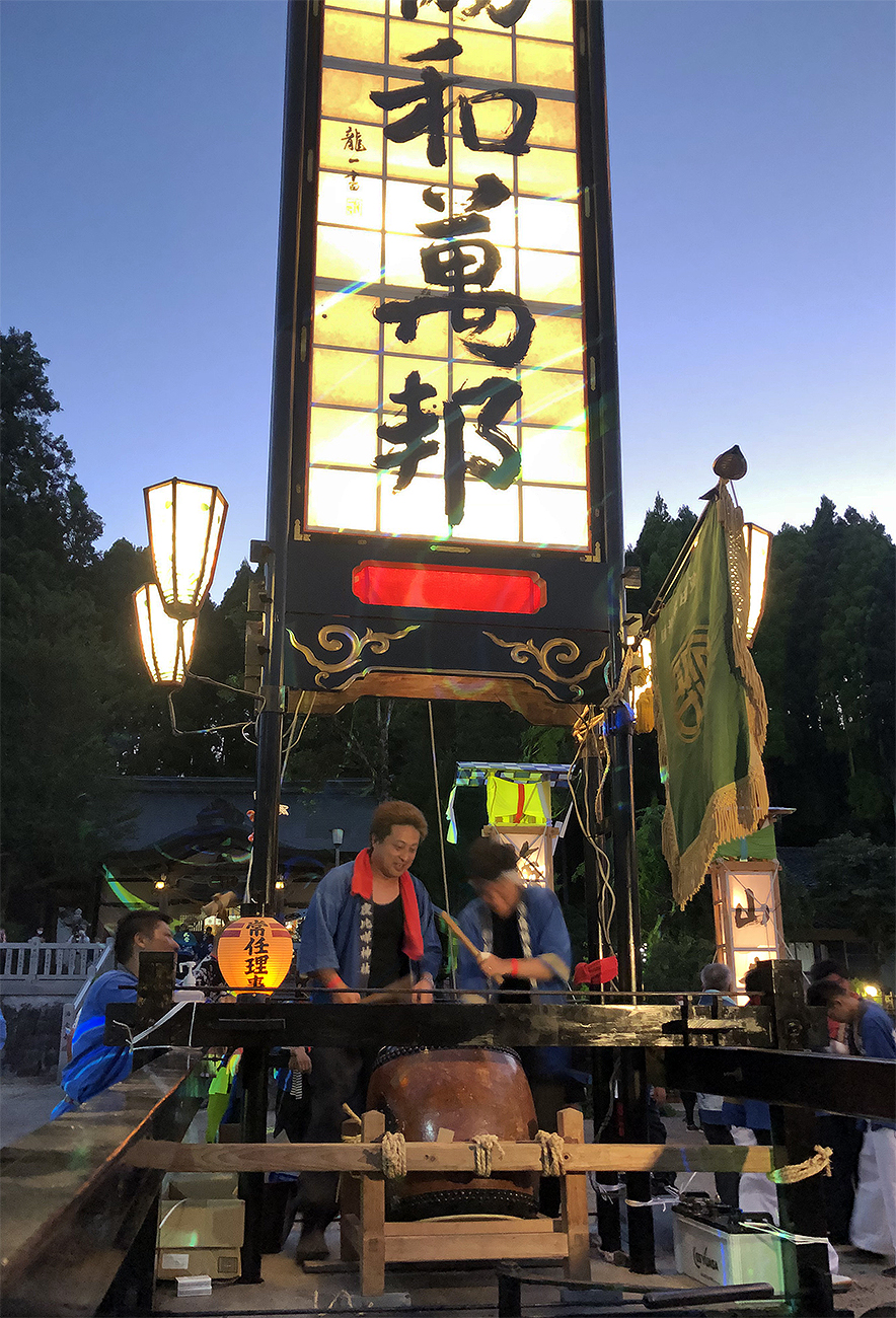 能登島向田の火祭キリコ奉燈