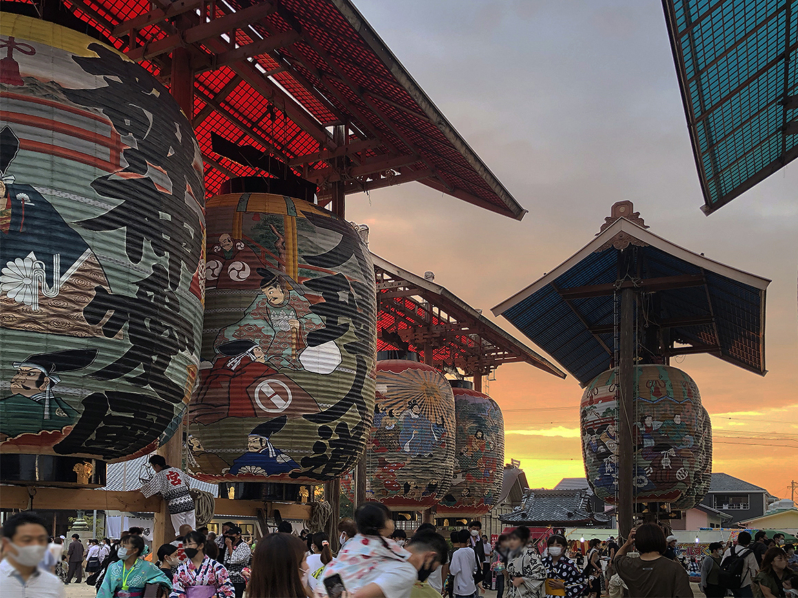 三河一色大提灯まつり境内提灯