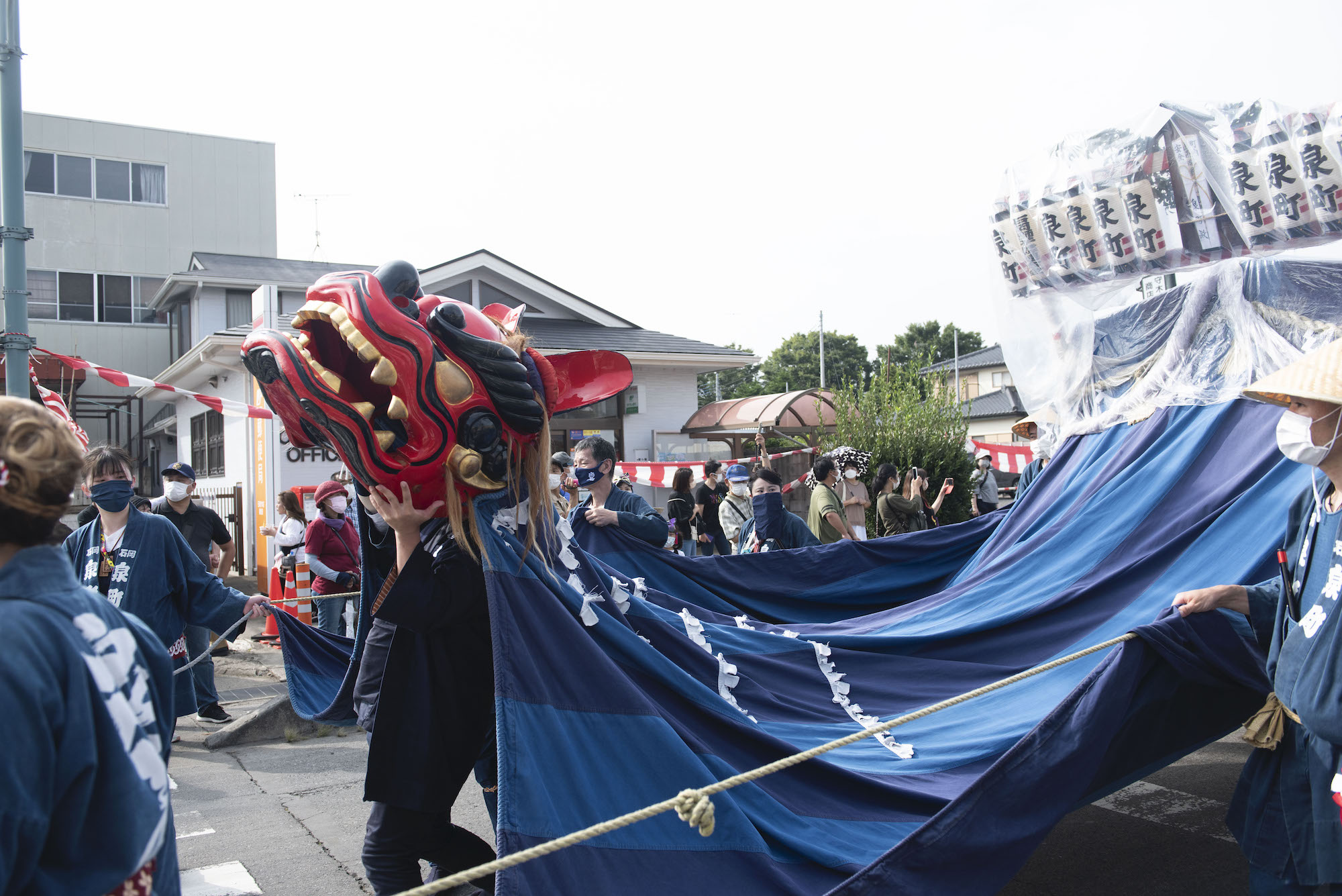 特大サイズ】関東三大祭り石岡の獅子頭（常陸獅子） - アンティーク 