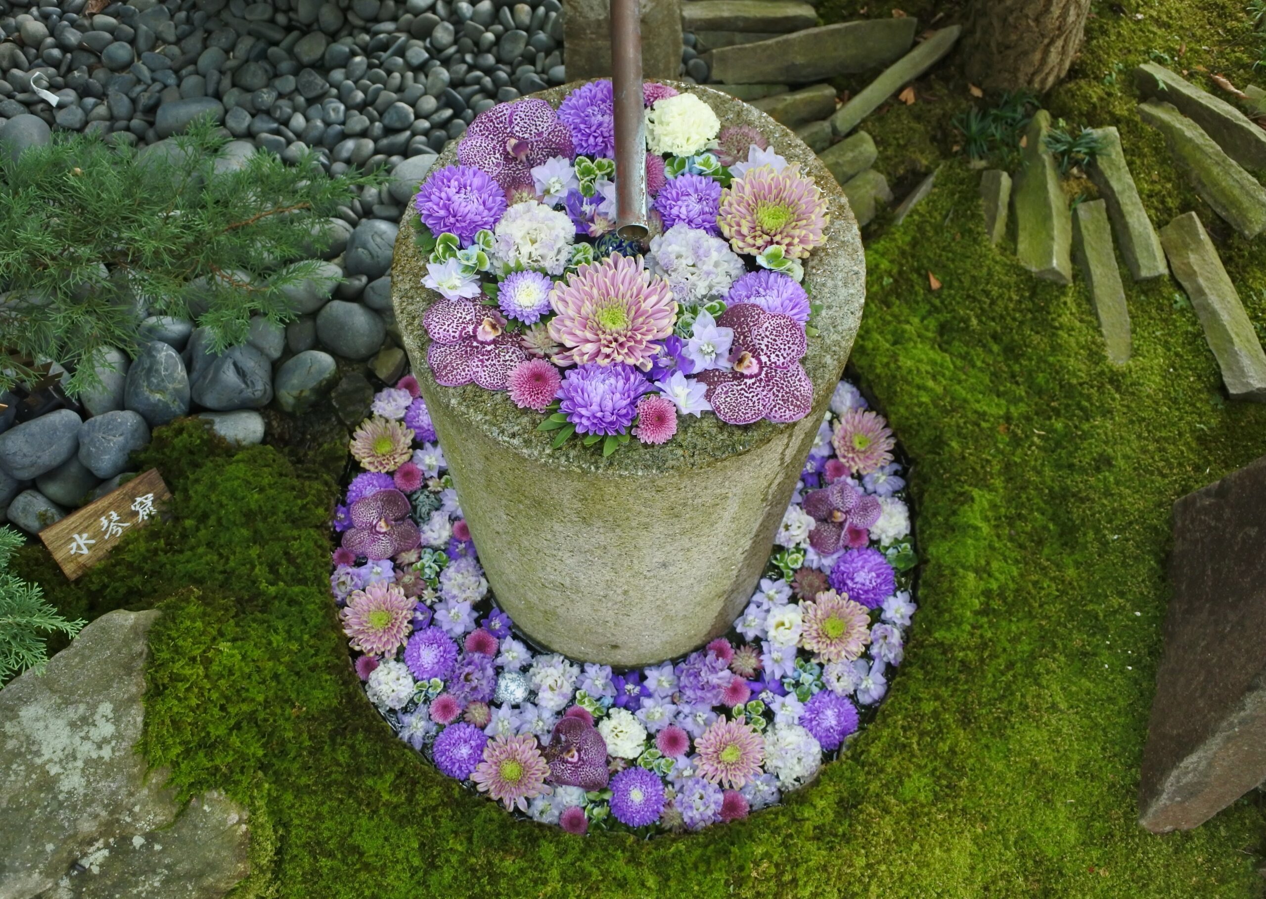 行田八幡神社、花手水