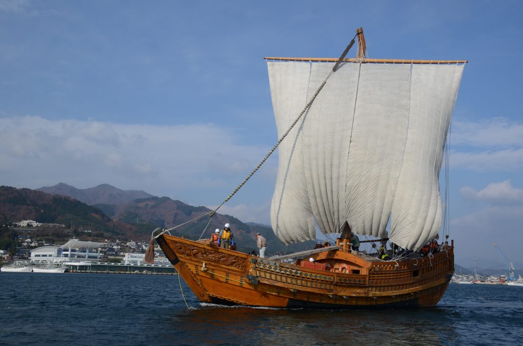 復元された千石船 気仙丸(けせんまる)