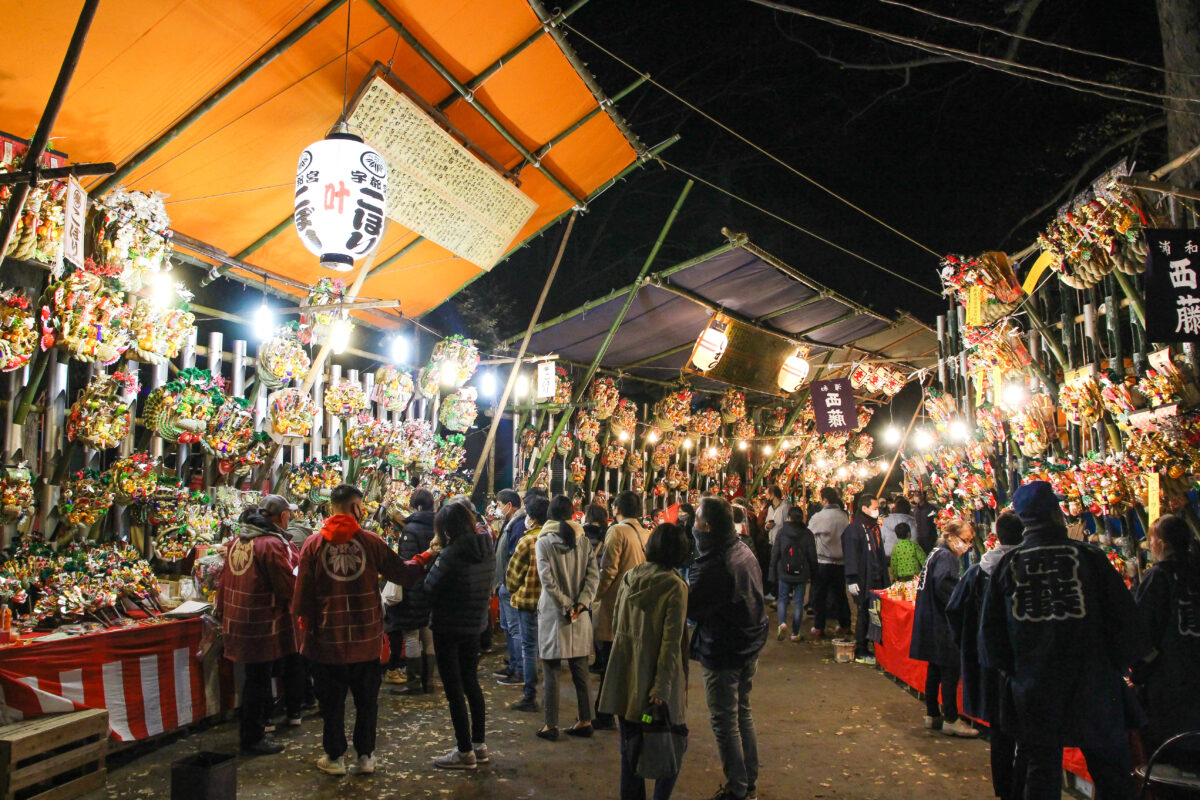 熊谷高城神社酉の市は毎年12月8日に開催！八日市とも言われる師走の祭り