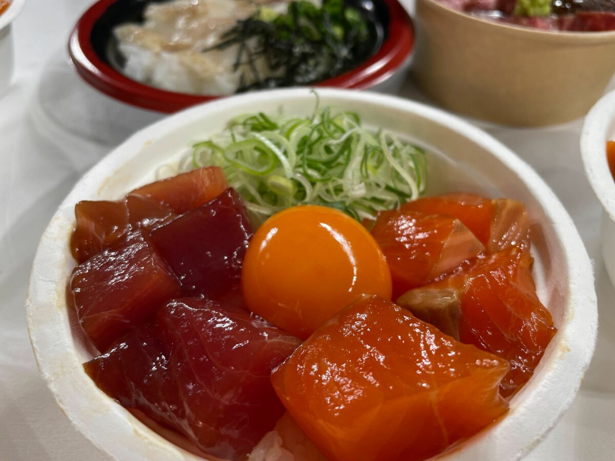 富士の介と脂キハダの漬け丼