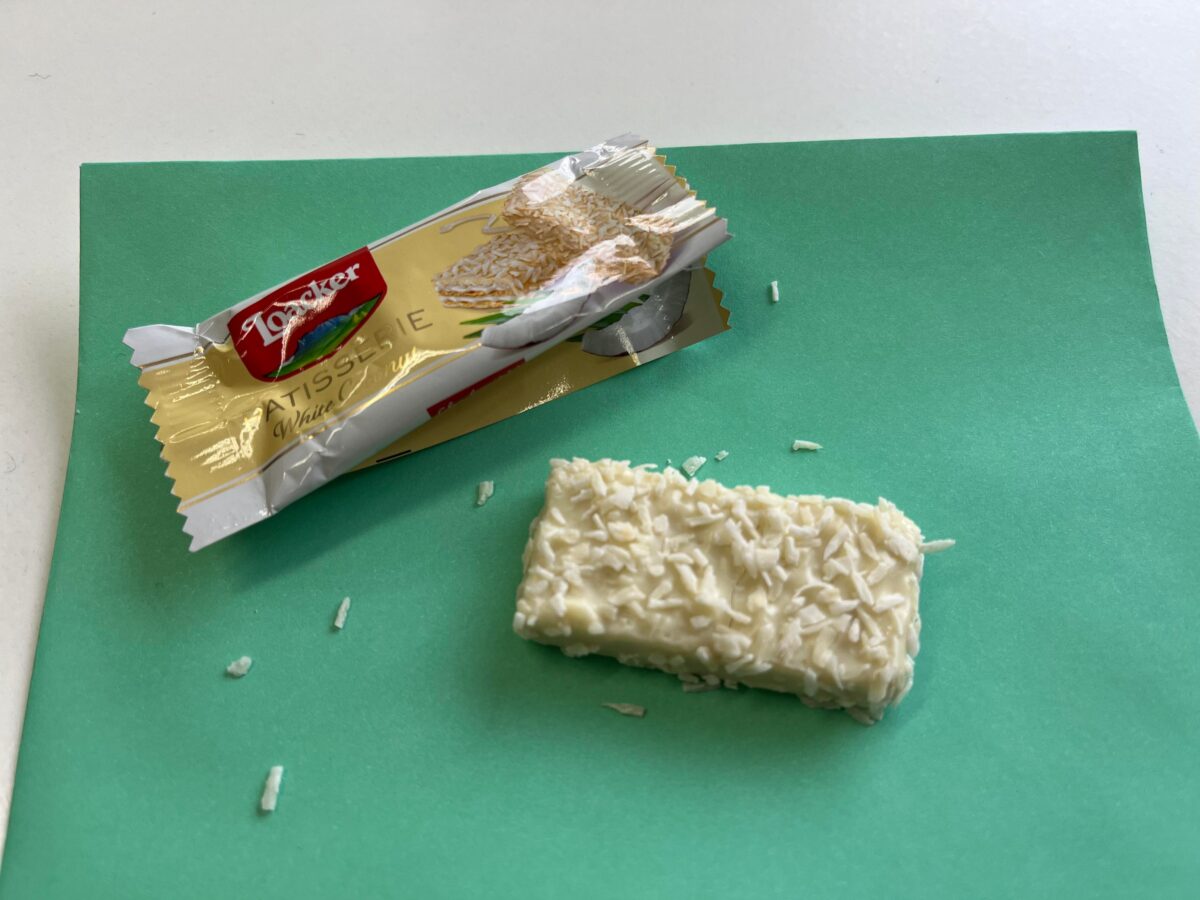 ココナッツ味のチョコレート