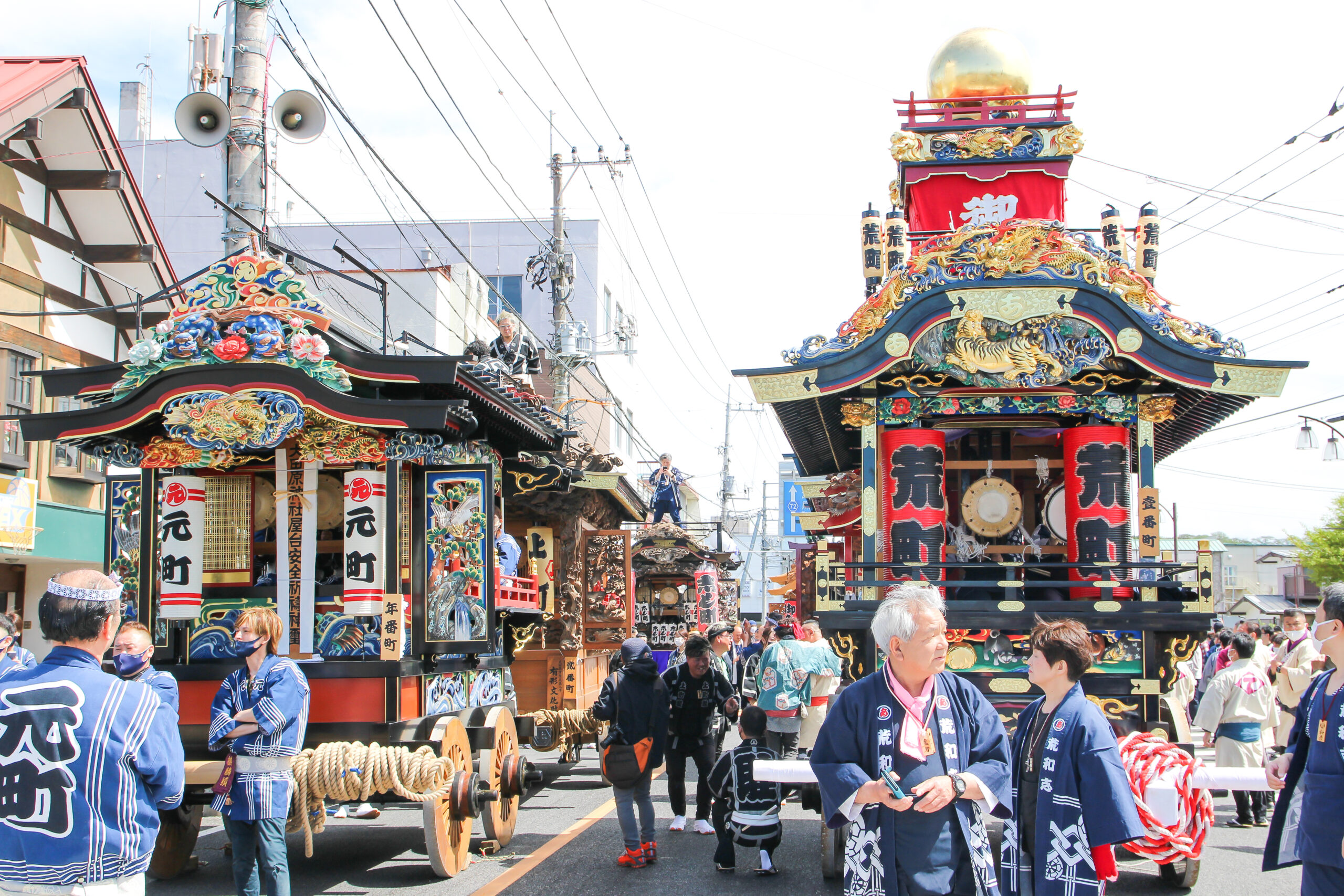 大田原屋台まつりが4年ぶり通常開催！9台の屋台での「ぶっつけ」は迫力