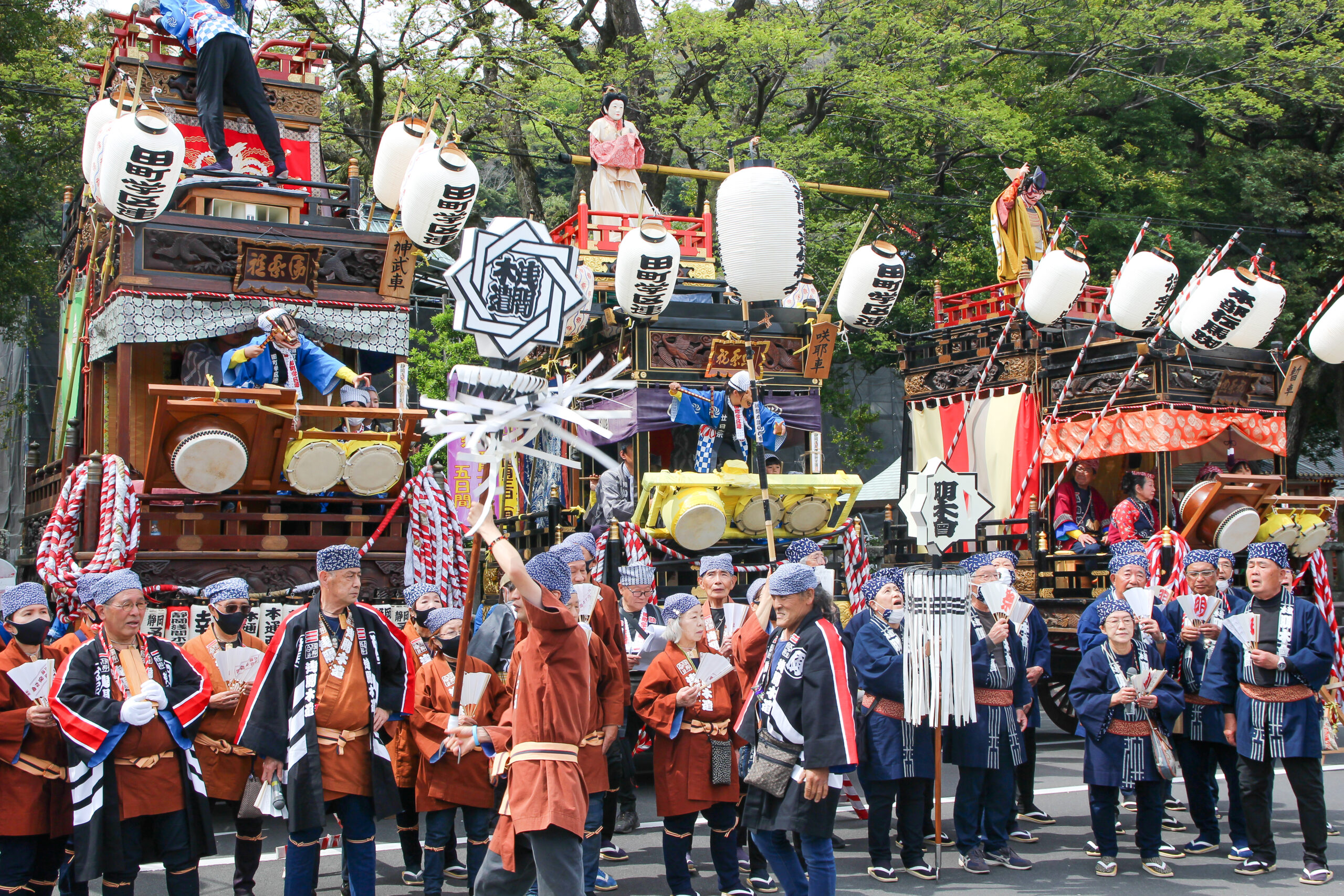 静岡浅間神社廿日会祭では稚児舞楽を見よう！山車、古式稚児行列