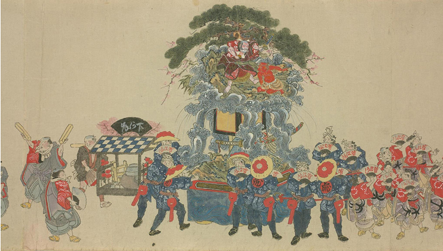 神田明神祭禮繪卷にみる神田祭山車