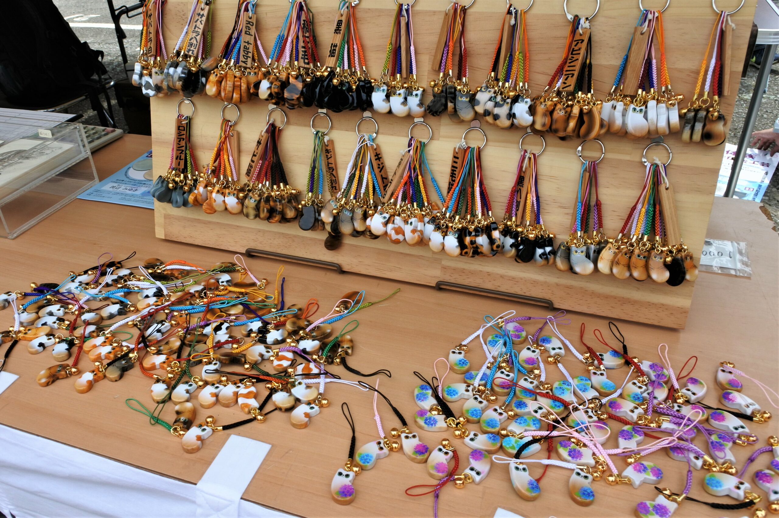 文京あじさいまつり　文京区伝統工芸会のブース